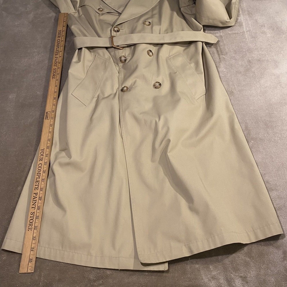 Vintage Christian Dior Saks Fifth Avenue Trench Coat No Liner - Picture 6 of 9